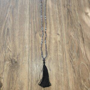 Beaded Tassel Necklace